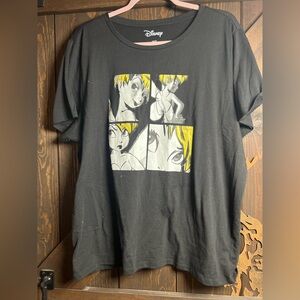 Disney Black Tee with Yellow Graphic
